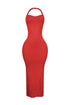 Evelynn Twisted Halter Multi Way Maxi Dress